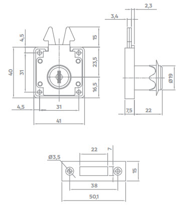 Cerradura Para Puertas Corredizas Automática - Imagen 2