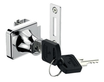 Cerradura de Una Puerta de Cristal